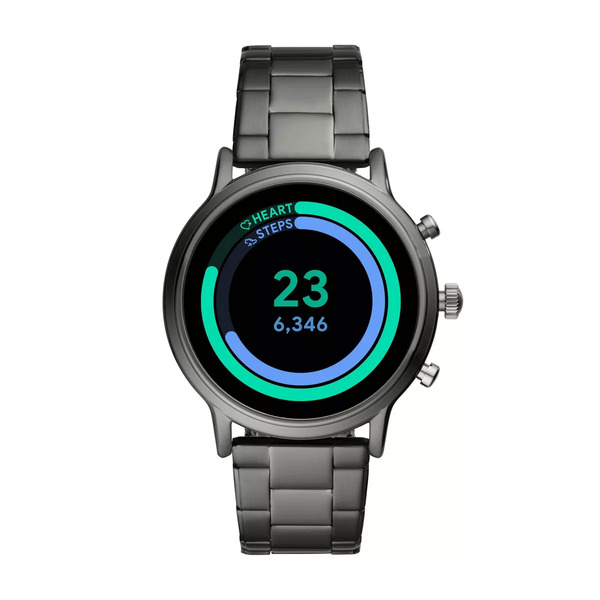 Fossil Gen 5 Smartwatch Carlyle HR 44mm - Smoke Stainless Steel