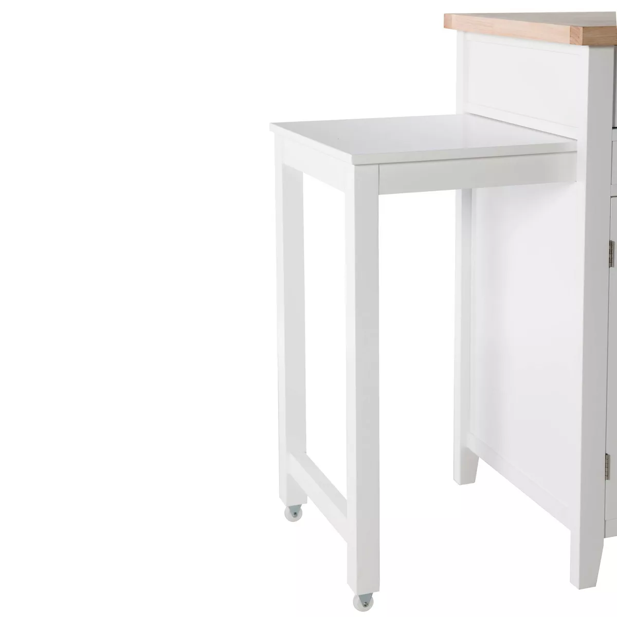 Sheridan Kitchen Cart - White - Linon