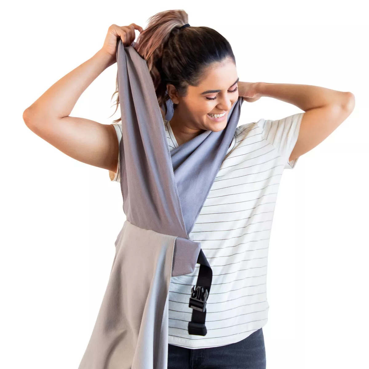 Moby Wrap Easy-Wrap Baby Carrier - Smoked Pearl
