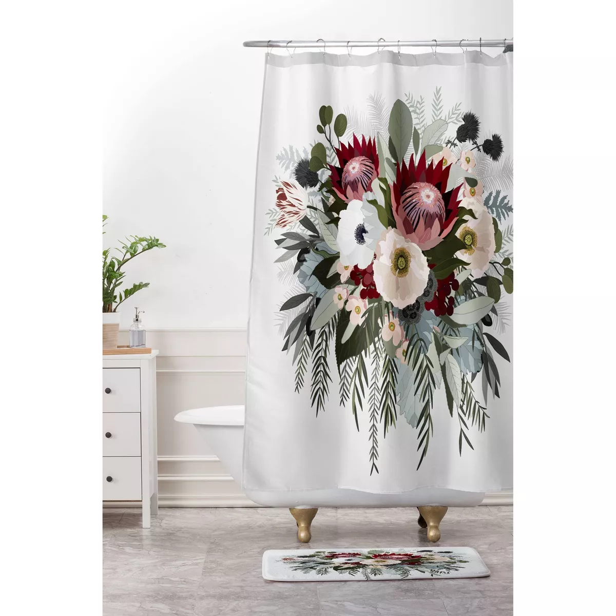 Adeline Sun Shower Curtain - Deny Designs