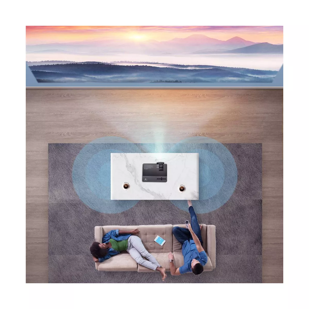 VANKYO Leisure C3 Mini Projector - Black