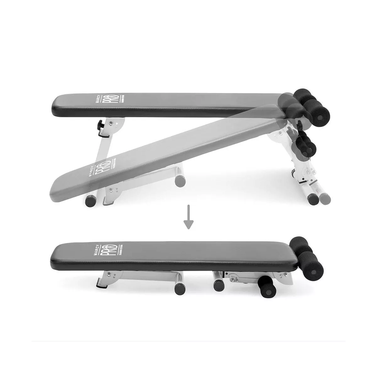 Marcy Pro Adjustable Strength and Weight Training Folding Bench for Home Gyms