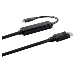 Monoprice USB & Lightning Cable - 3 Feet - Black | USB 3.1 Type-C to DisplayPort Active Cable 4K@60Hz