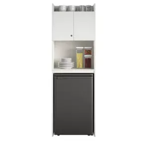 Sandberg Mini Refrigerator Storage Cabinet White - Room and Joy