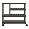 Arborview Multi Purpose Rolling Cart Brown Oak - Room and Joy