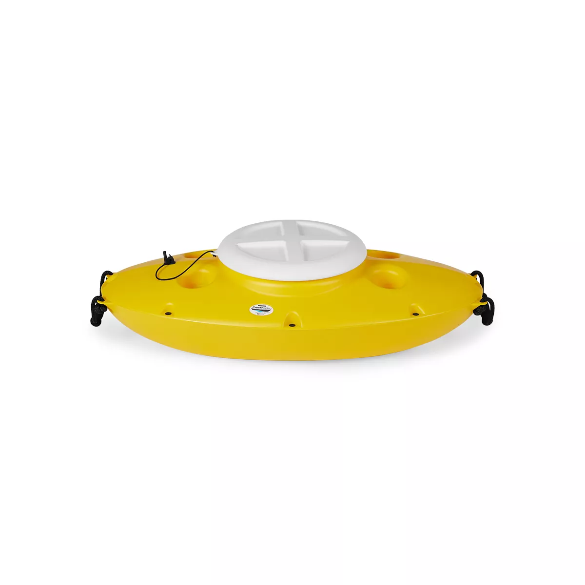 CreekKooler Kayak or Canoe River Floating Beverage & Food Storing Cooler, Yellow