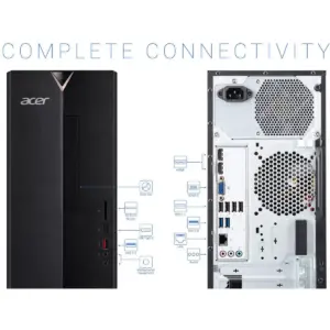 Acer Aspire TC Desktop Intel Core i3-10100 3.6GHz 8GB Ram 512GB SSD Win 10 Home - Manufacturer Refurbished