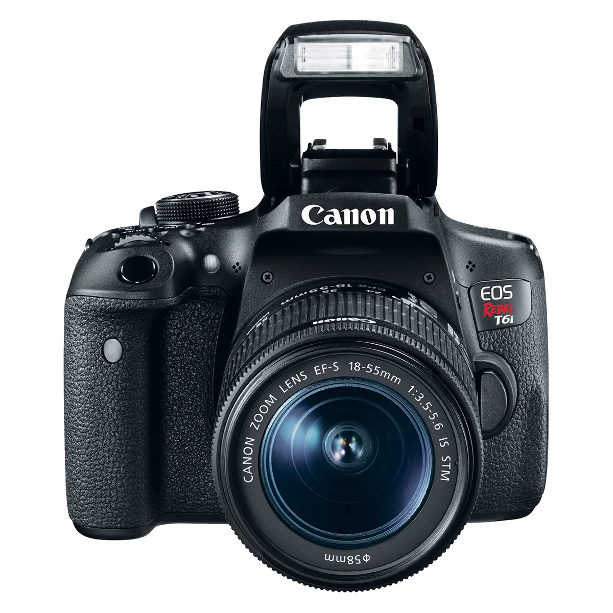 Canon EOS Rebel T6i EF-S 18-55mm IS STM Kit - Black (0591C003)