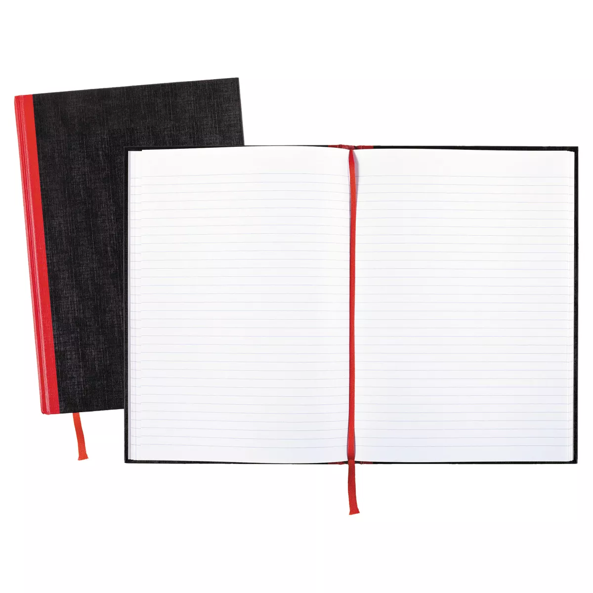Black n' Red 8-1/4 x 11-3/4 Casebound Composition Notebook, Ruled- White (96 Sheets per Pad)