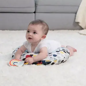 Boppy Tummy Time Prop Pillow - Black White Rainbow