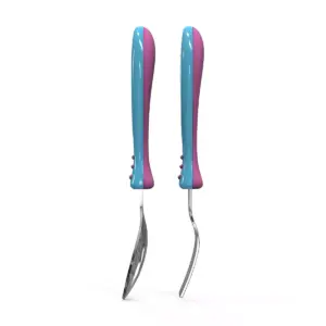 Peppa Pig Kids 2pc Silverware Set Blue/Pink - Zak Designs