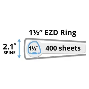 Avery Heavy-Duty View Binder w/Locking EZD Rings 1 1/2