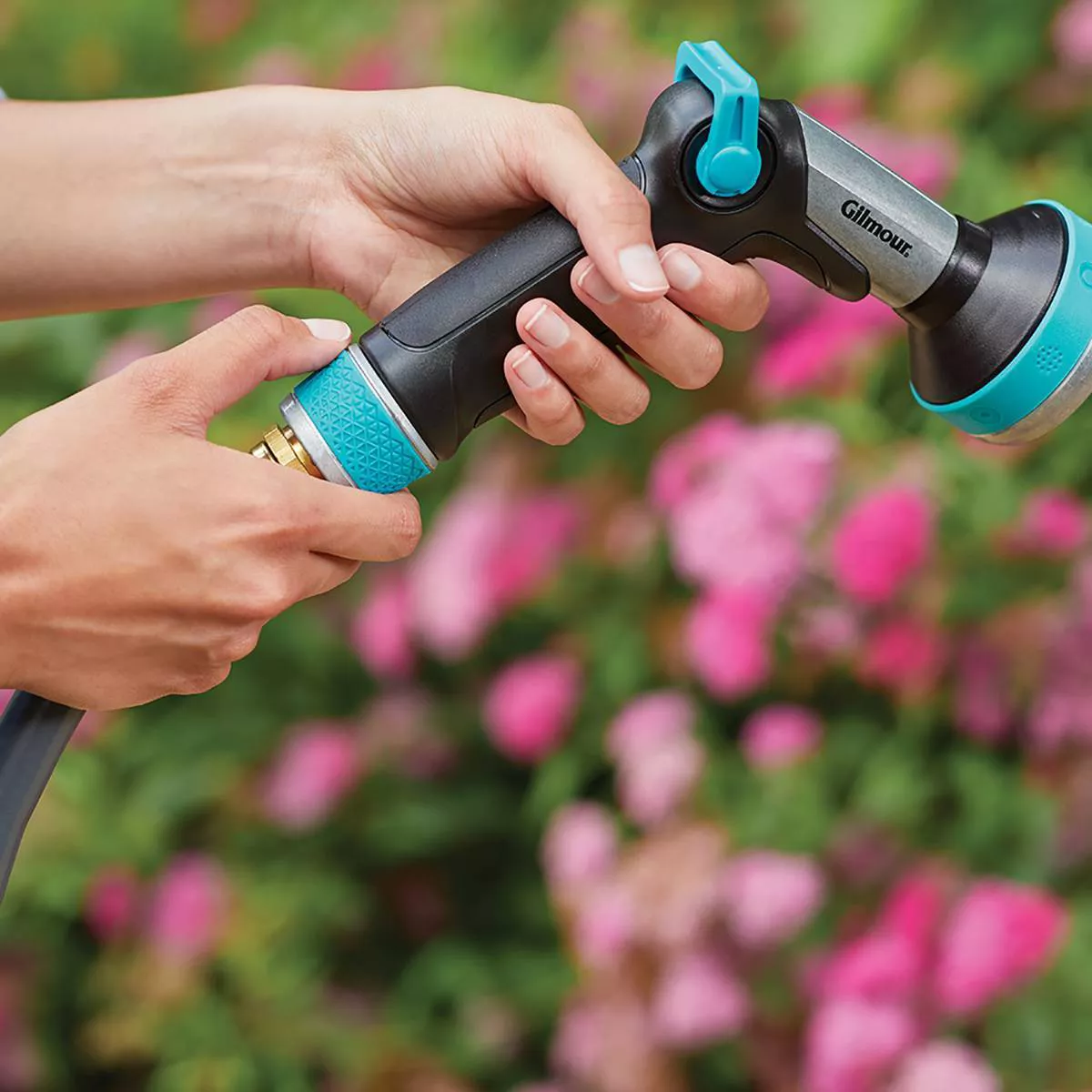 Gilmour Swivel Connect Watering Thumb Control Nozzle Heavy Duty