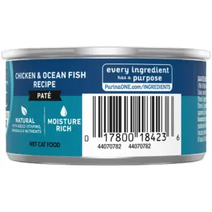 Purina ONE Indoor Advantage Senior 7+ Chicken and Ocean Fish Wet Cat Food - 3oz