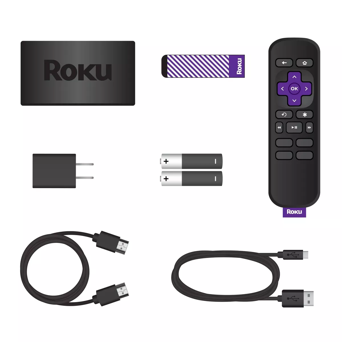 Roku Express | HD Streaming Media Player with High Speed HDMI Cable and Simple Remote