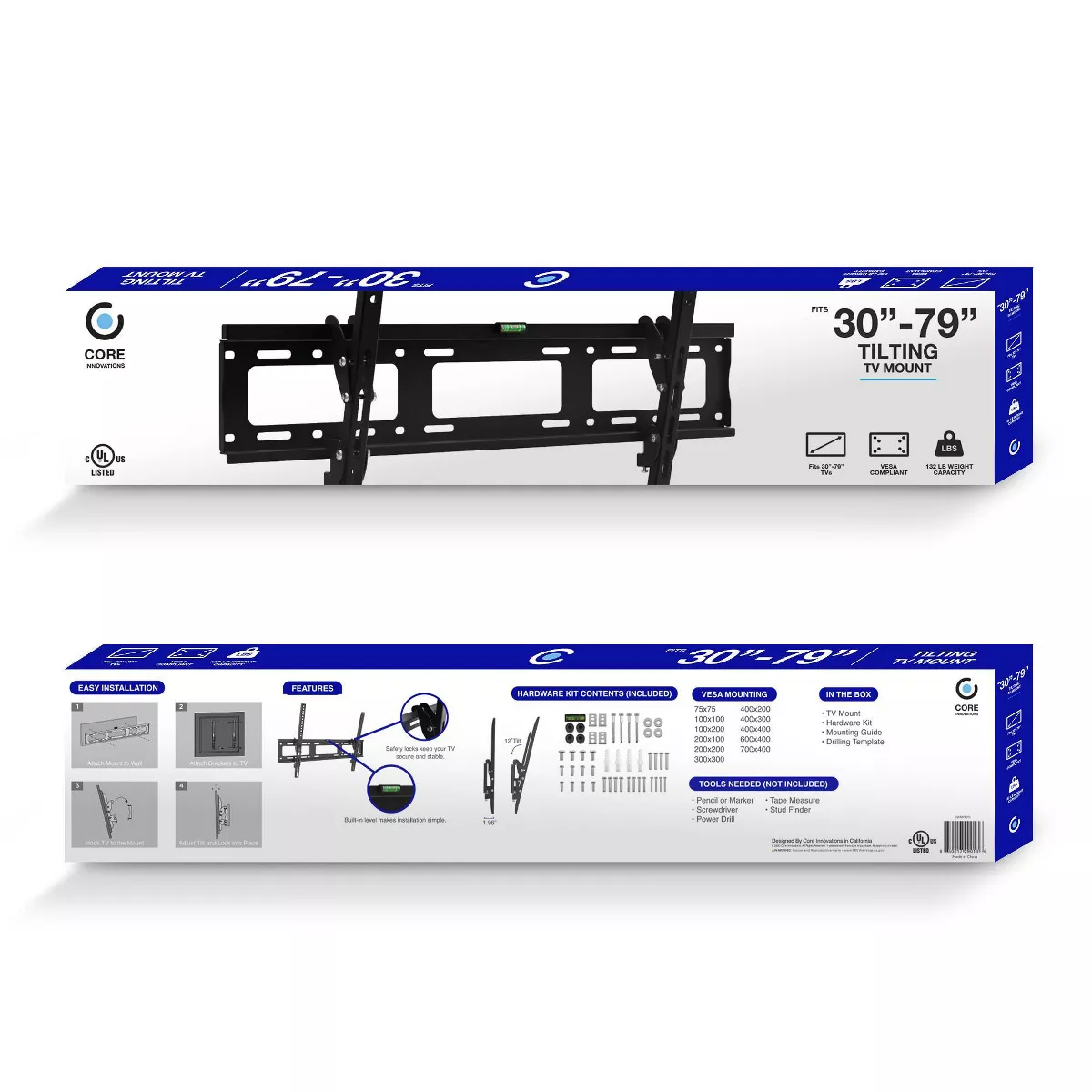 Core Innovations Tilting TV Mount 30 - 79