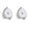Pyle Audio 3.5 Inch 2 Way 140W Bluetooth Home Flush Mount Ceiling Wall Speakers System and LED Light, Pair, White