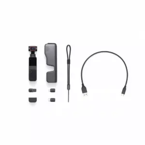 DJI Pocket 2 Creator Combo 3-Axis Stabilized Handheld Camera, Pocket-Sized, with 4K Camera, 1/1.7” CMOS, 64MP Photo, ActiveTrack 3.0, Black