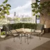 Outdoor 3pc Conversation Set - Black - TK Classics