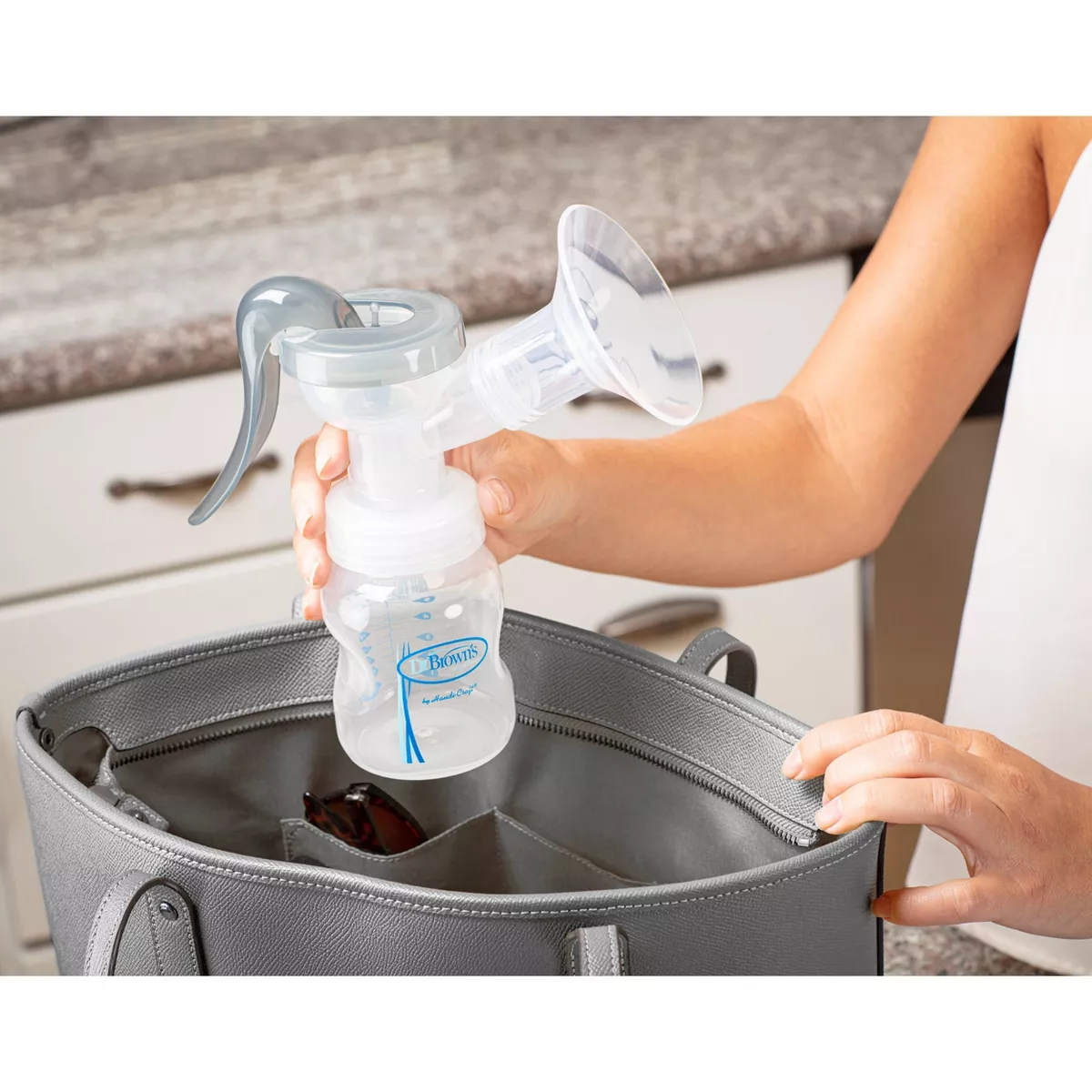 Dr. Brown's Manual Breast Pump with Silicone Shields