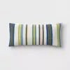 Decorative Rectangular Throw Pillow - Green Multistripe - Threshold™