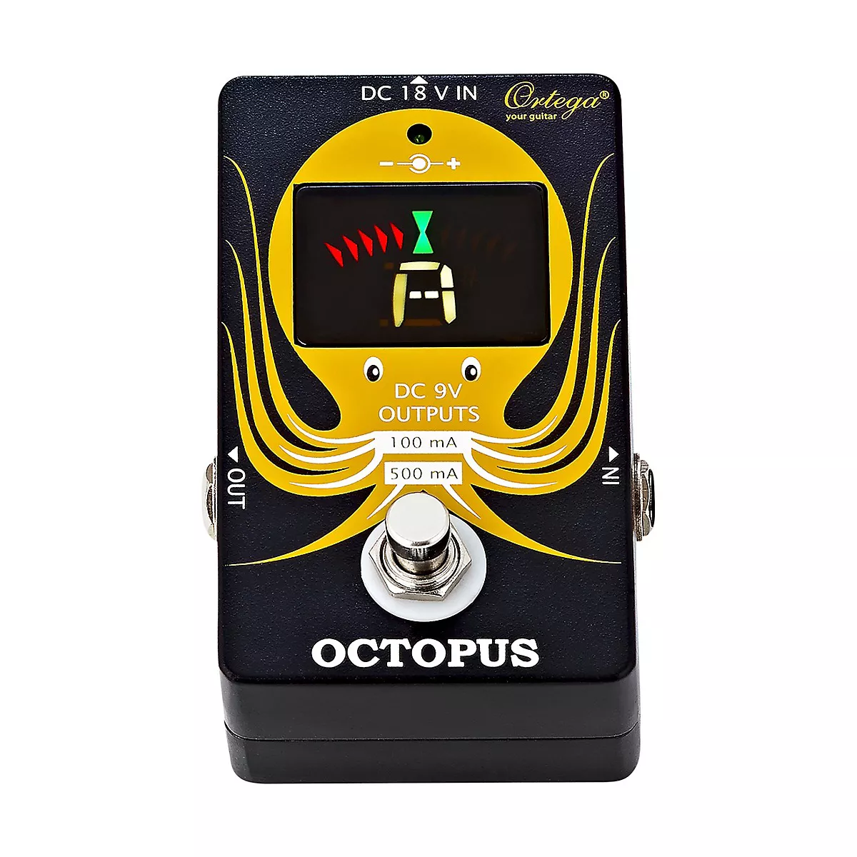 Ortega Octopus Chromatic Pedal Tuner & Power Station