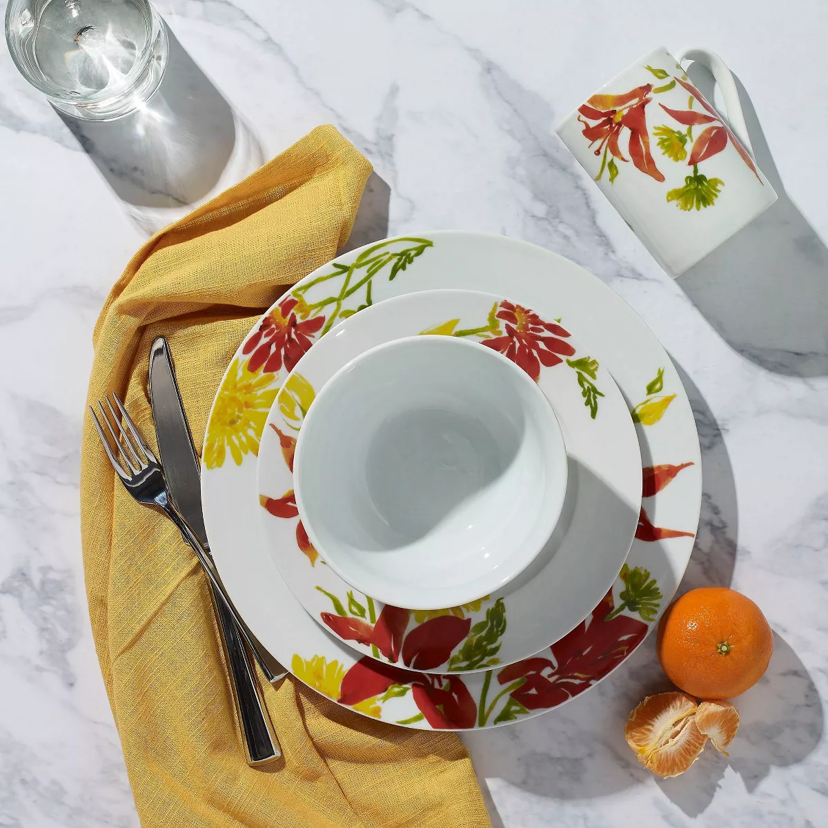 16pc Porcelain Jadine Dinnerware Set - Tabletops Gallery