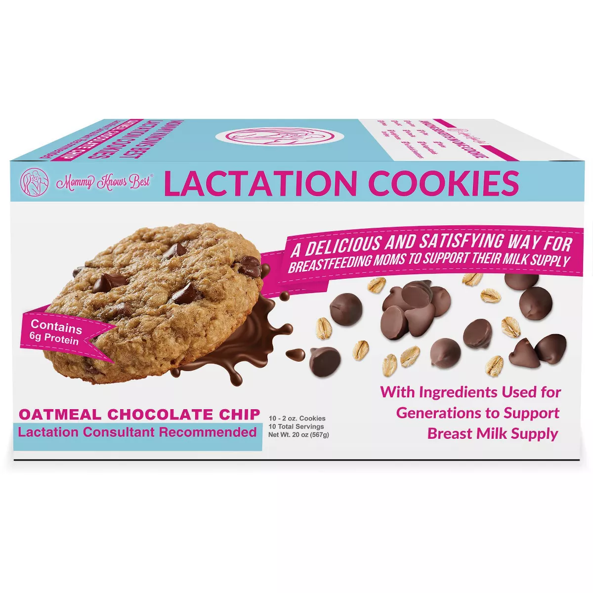 Mommy Knows Best Ready To Eat Oatmeal Chocolate Chip Lactation Cookies
