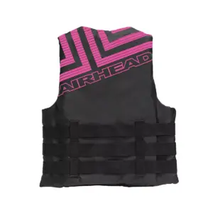 Airhead Trend Unisex Safety Life Jacket Vest for Men or Women Boat Fishing, Kayaking, Water Skiing, and Boating, Adult 2XL-3XL (Pink/Black)