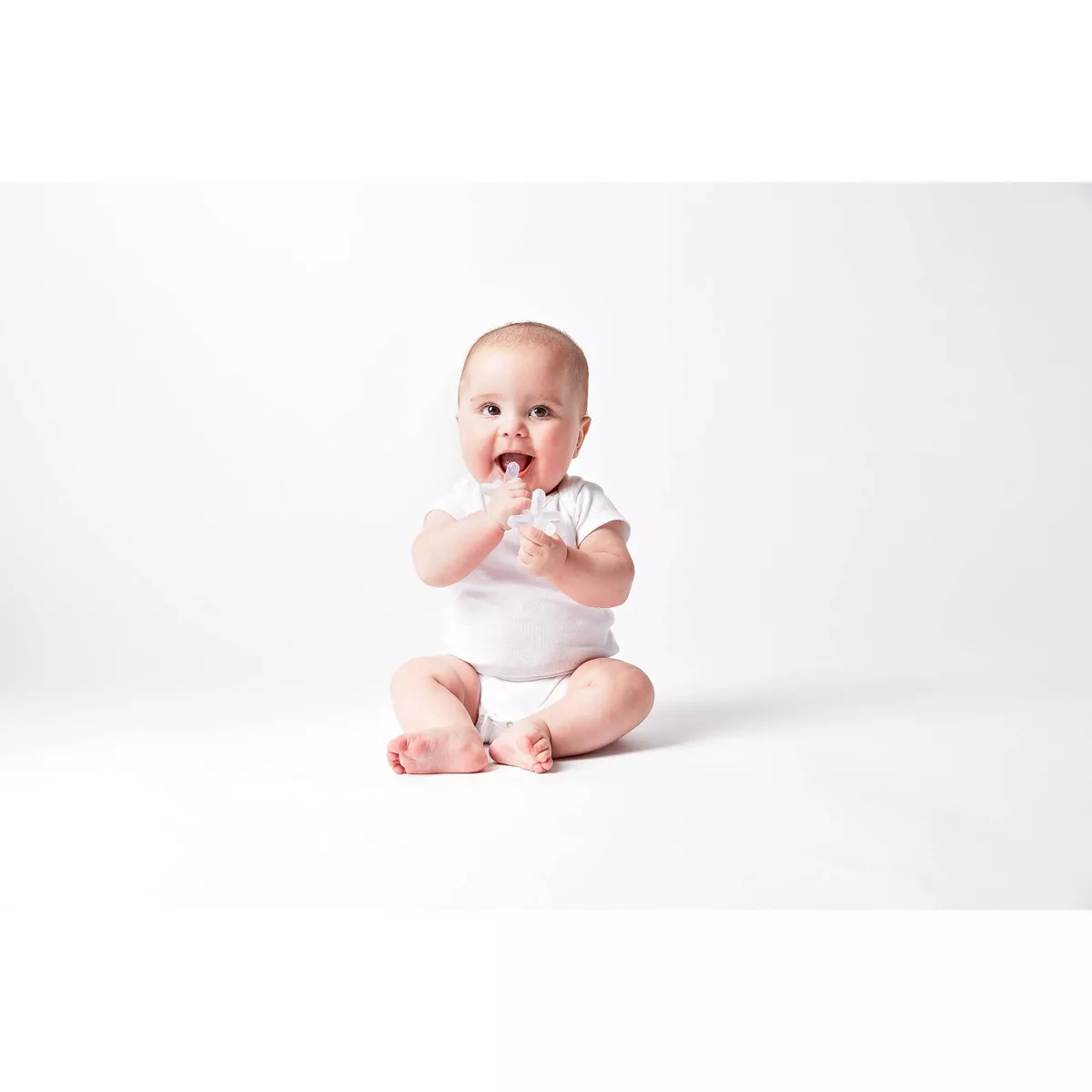 Moonjax Silicone Baby Teether Clear