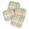 Ninola Design Vichy Spring Colorful Picnic Set of 4 Coasters - Deny Designs