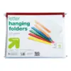 10ct Hanging File Folders Letter Size Multicolor - up & up™