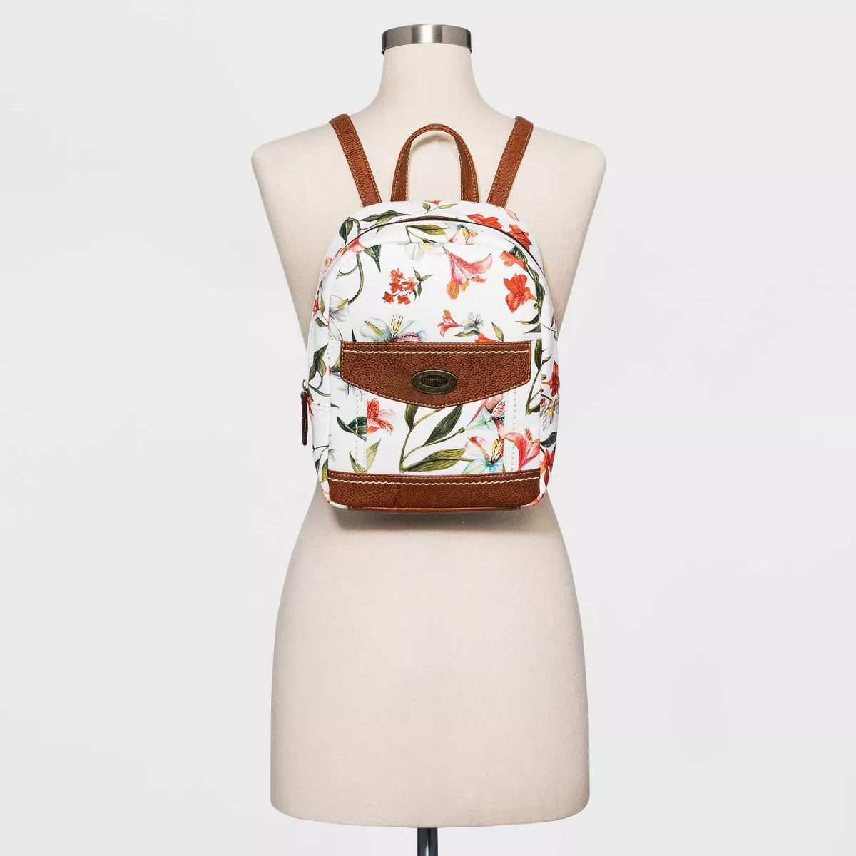 Concept Floral Print Backpack - White
