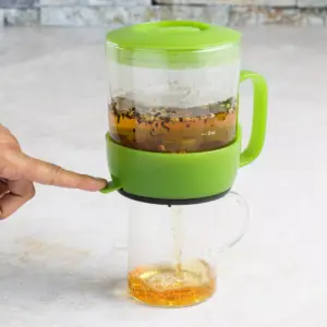 Primula 3-Cup Addison Glass Tea Steeper - Green