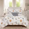 6pc Twin Horned Bed In A Bag Comforter Set Gray - Chic Home Design