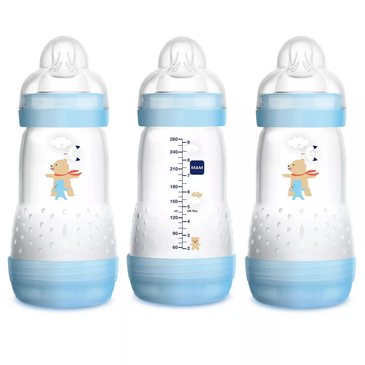 MAM Anti-Colic Bottle, 9oz, 3ct