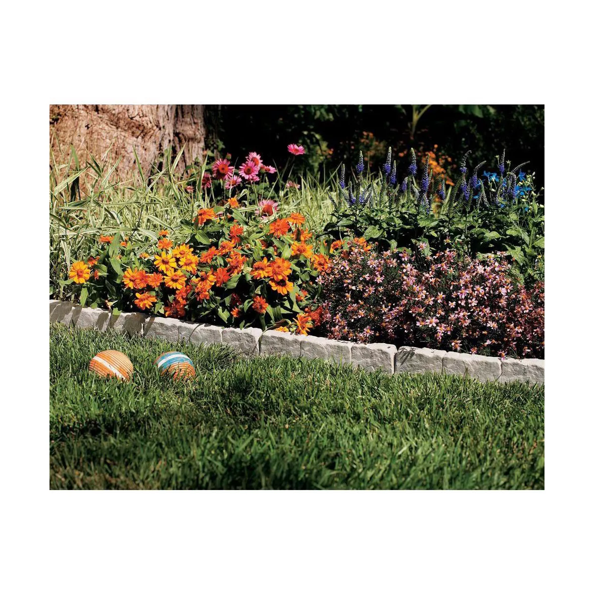 Suncast CPLBSE10TG Landscape Design Border Decorative Natural Rock Stone Edging (3 Pack)