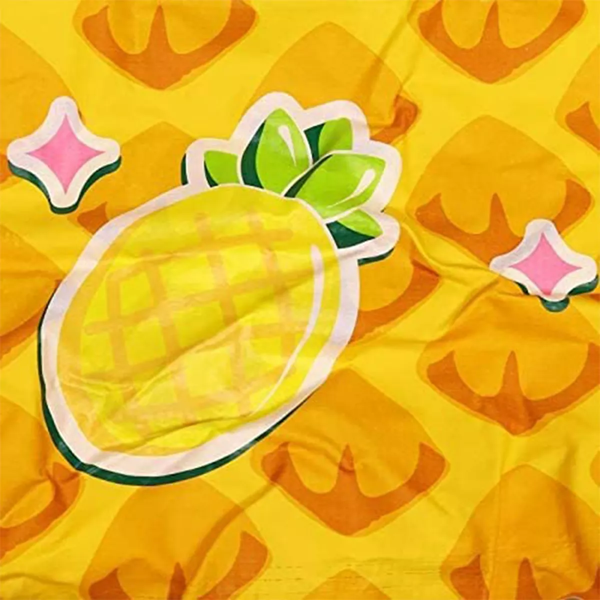 JLeisure Outdoor Blow Up Inflatable 16 Inch Deep Round Above Ground Splash Kiddie Swimming Wading Pool for Babies and Toddlers, Pineapple Print