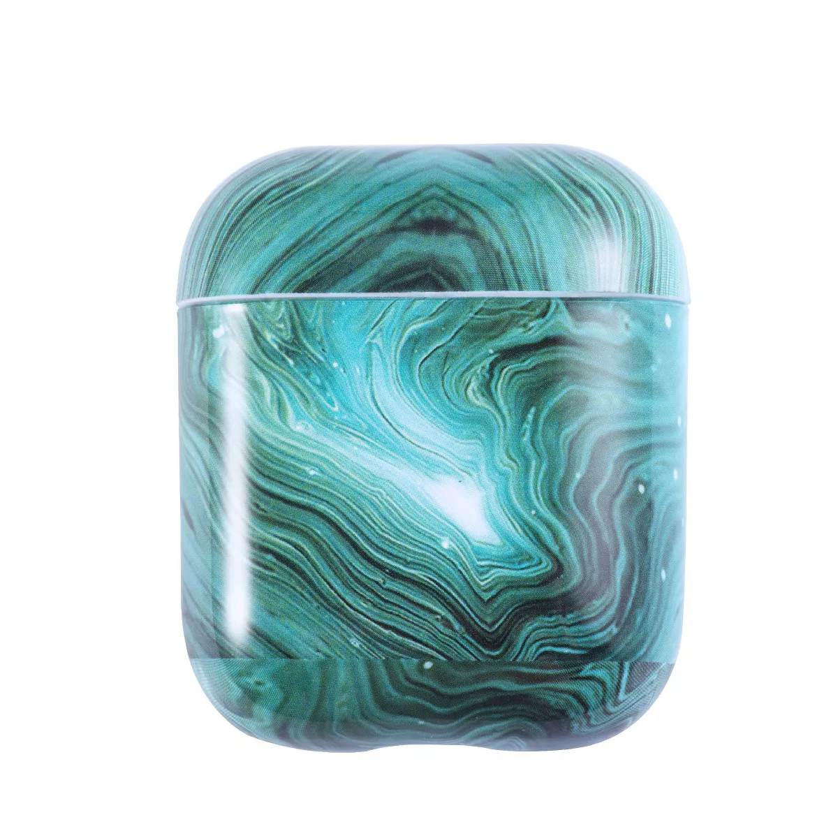 Insten Marble Case for Airpods 1 & 2, Glossy Pattern Soft TPU Skin Cover Charging Case, Green