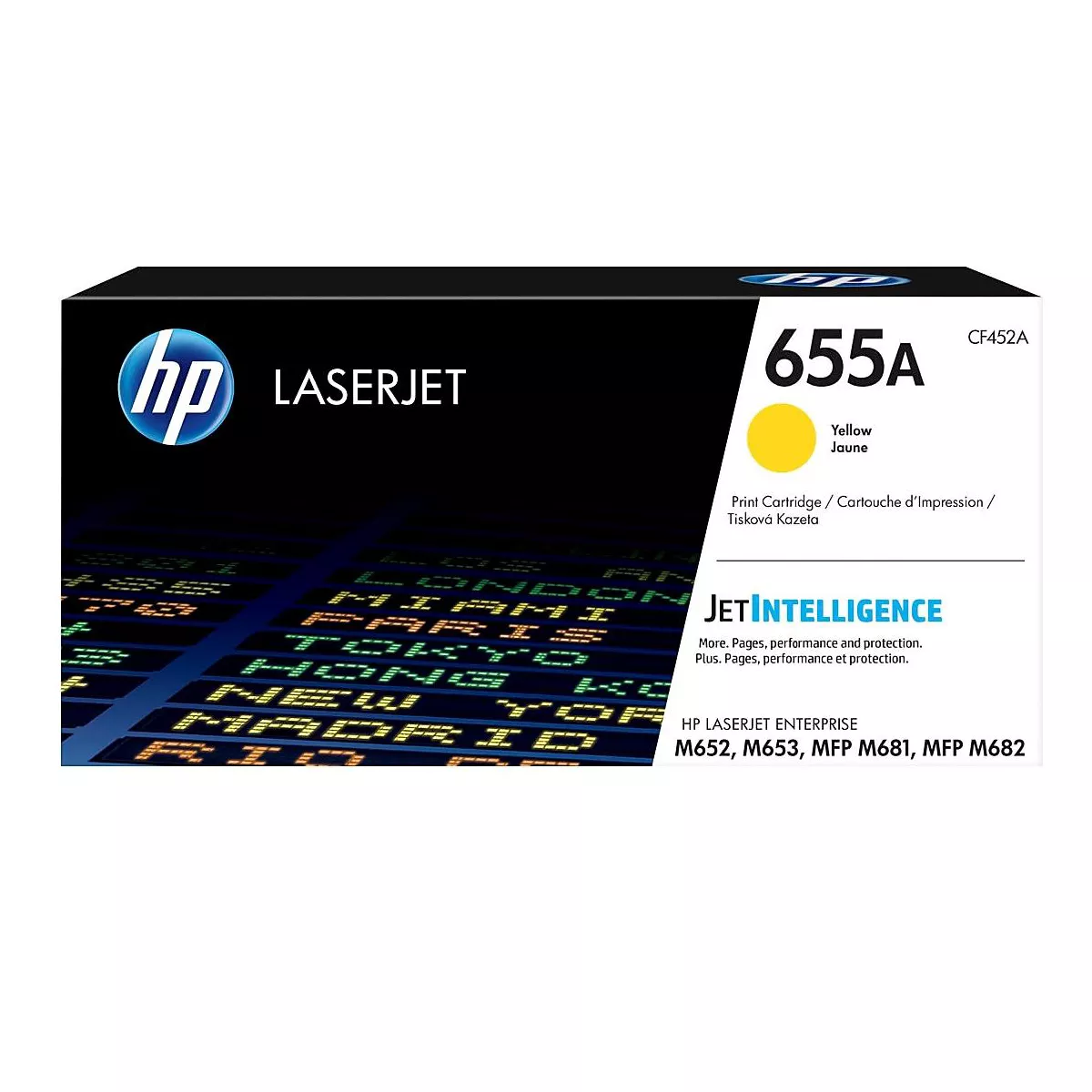 HP Inc. HP 655A (CF452A) Yellow Original LaserJet Toner Cartridge