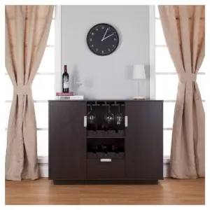Roslyn Modern Multi-Storage Buffet Espresso - HOMES: Inside + Out