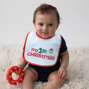 Neat Solutions Embroidered Holiday Infant Bib Set - 12pk