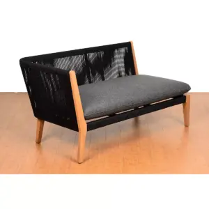 Verona 4pc Patio Conversation Set - Black - Amazonia