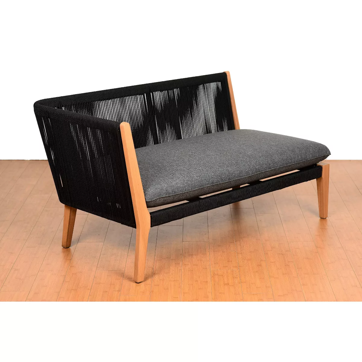 Verona 4pc Patio Conversation Set - Black - Amazonia