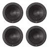 Rockford Fosgate P1S2-15 Punch 15-Inch 500 Watt SVC 2-Ohm Power Car Audio Subwoofer (4 Pack)