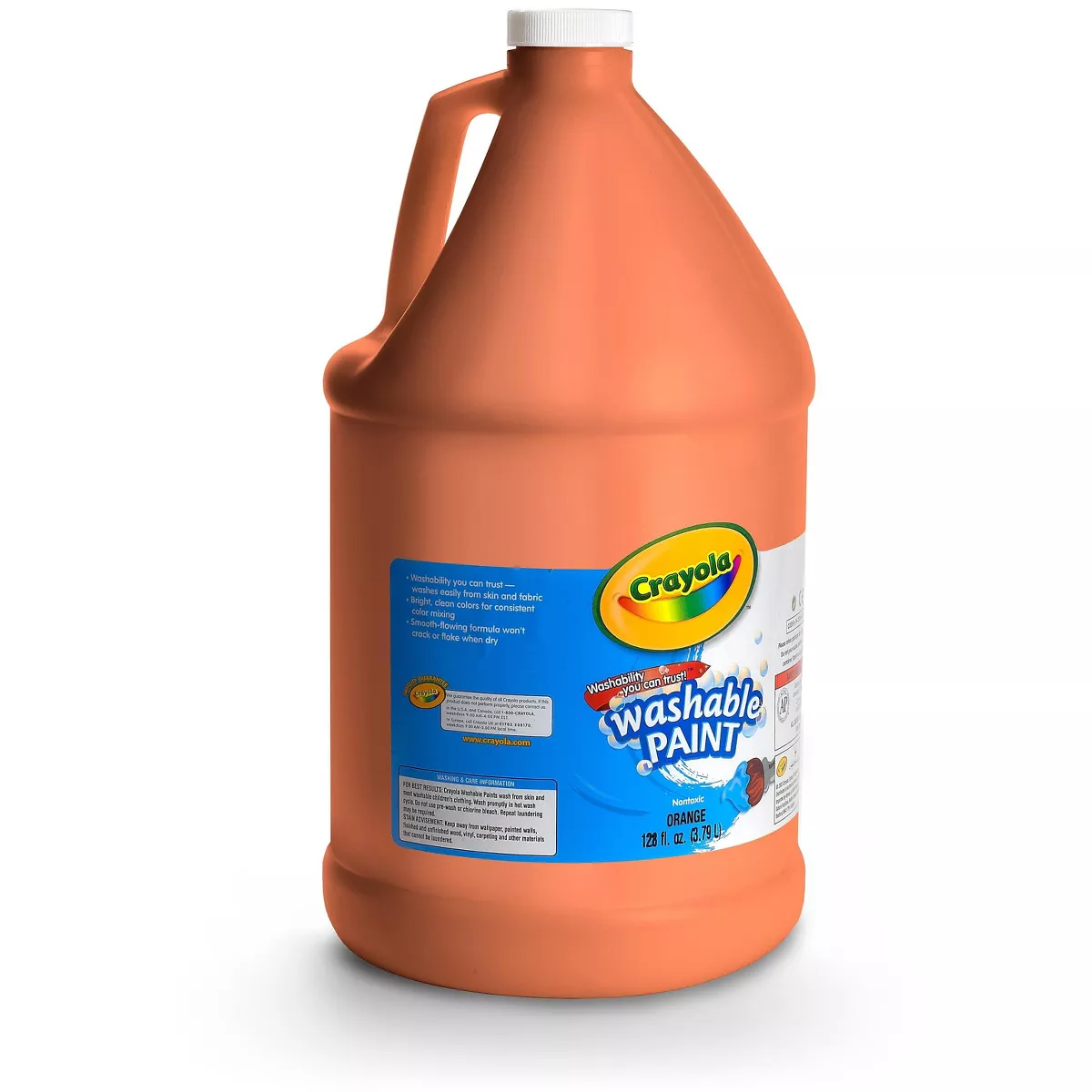 Crayola Washable Paint Orange 1 gal 542128036