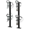 Buyers LT18 Steel Lockable Landscaping Truckbed Trailer Rack with Padlocks for Weed Eaters, Hedge Trimmers, Lawn and Gardening Equipment, Black