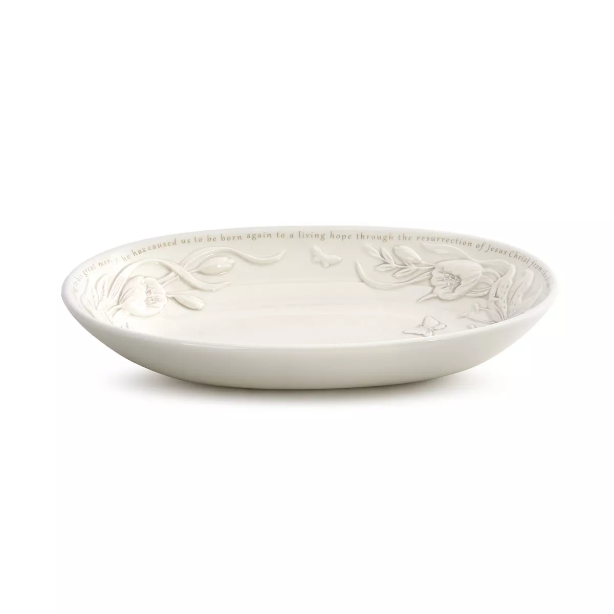 DEMDACO Spring Serving Bowl White