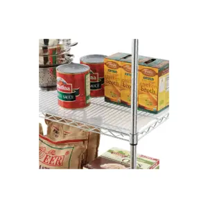 Alera Shelf Liners For Wire Shelving, Clear Plastic, 48w x 24d, 4/Pack SW59SL4824