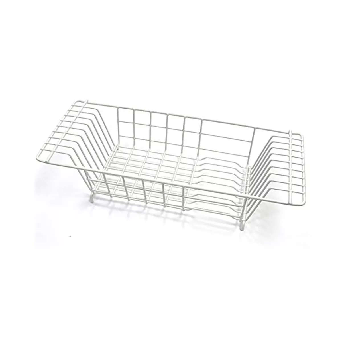 Closetmaid Economical 8 Inch Wide 4.5 Inches High Over the Sink Coated Steel Dish Rack Draining Solution, White (2 Pack)
